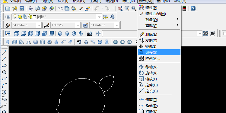 CAD制作简笔画梅花鹿的具体操作。