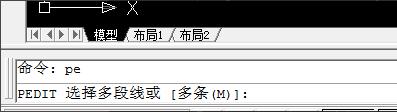 CAD将分散的线段合并成一个整体的操作流程。