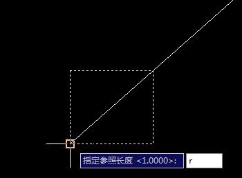 cad缩放指定尺寸的操作流程。