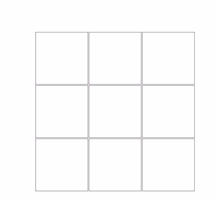 CDR制作九宫格效果的操作流程。