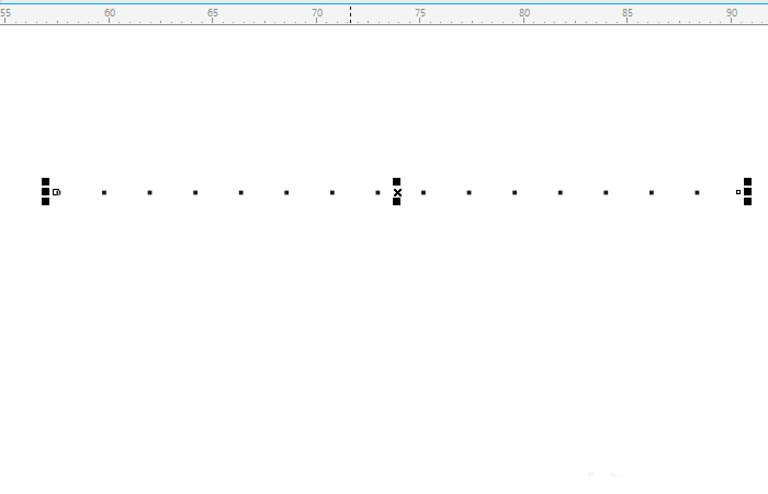 cdr制作虚线的简单操作过程。