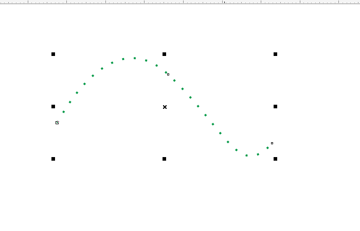 cdr制作虚线的简单操作过程。