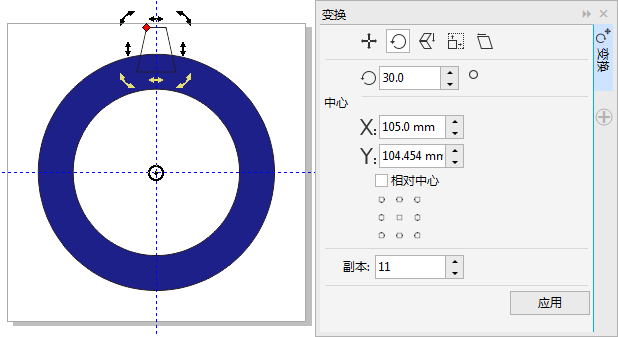 CDR制作齿轮零件模型的图文操作。