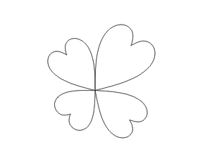 cdr制作四叶草图形的操作流程。