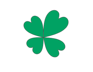 cdr制作四叶草图形的操作流程。