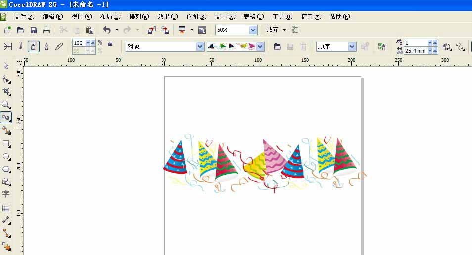 CDR制作圣诞帽的图文操作。