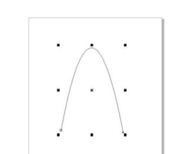 cdr制作抛物线的基础操作。