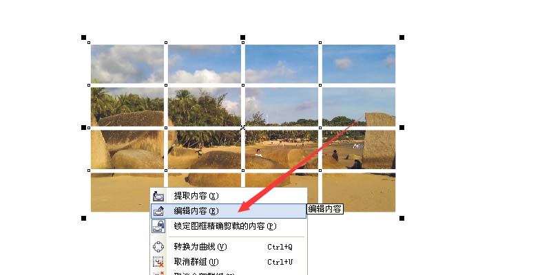cdr制作网状图片的图文操作。