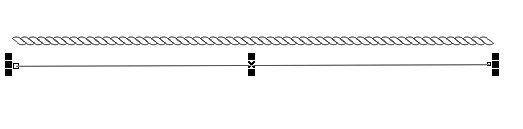 CDR制作彩带的基础操作。