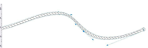 CDR制作彩带的基础操作。