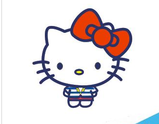 cdr制作hello kitty猫的图文操作过程。