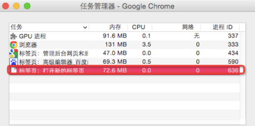 chrome浏览器关闭后台网页的操作过程。