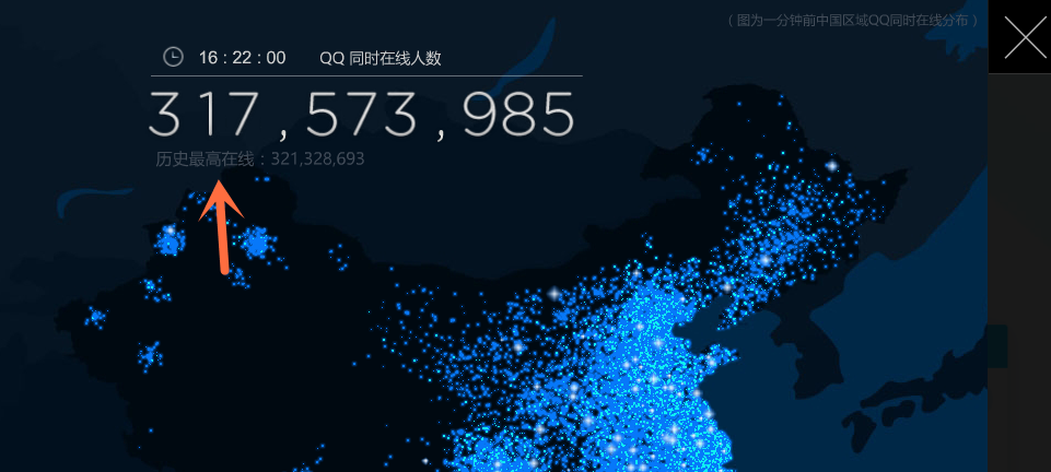 点击一下，就能知道全国同时在线QQ人数