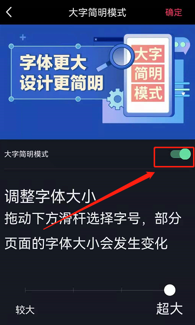 抖音如何取消大字简明模式。