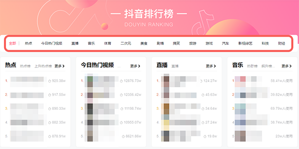 抖音网页版如何看热点。