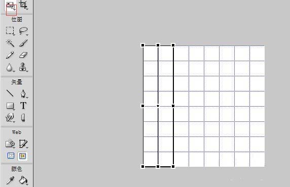 Fireworks绘制五子棋黑白棋盘的具体操作。