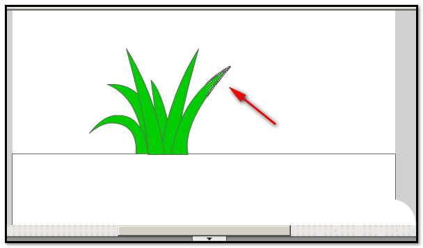 flash绘制绿草的操作流程。