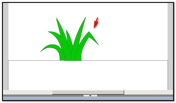 flash绘制绿草的操作流程。
