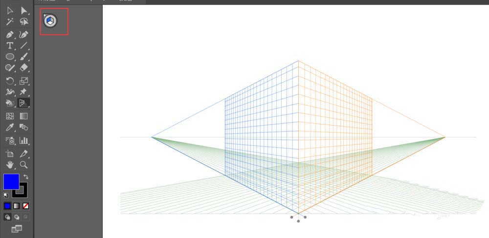 关于Adobe Illustrator CS6中使用透视网格工具的操作方法