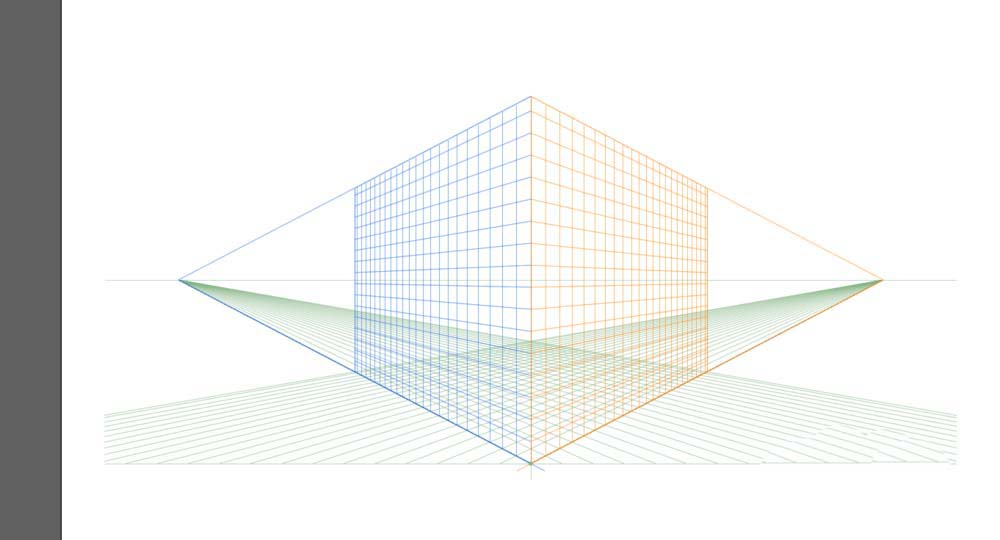 关于Adobe Illustrator CS6中使用透视网格工具的操作方法