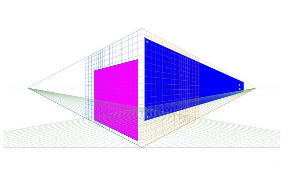 关于Adobe Illustrator CS6中使用透视网格工具的操作方法