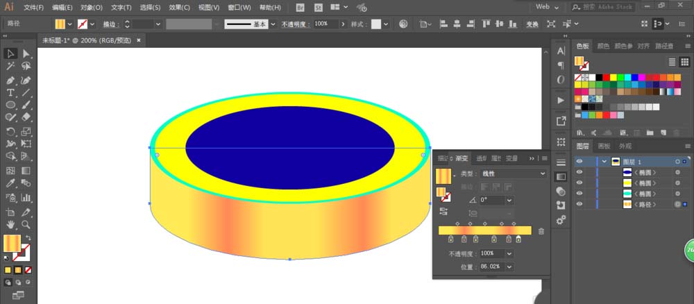 关于ai设计出立体感金币的方法介绍
