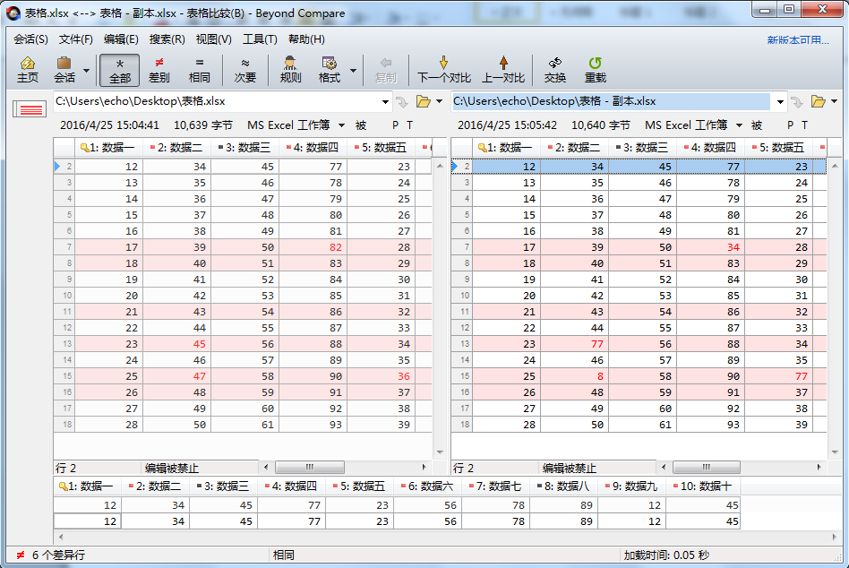 关于Beyond Compare比较表格的详细方法 关于去阴间的方法