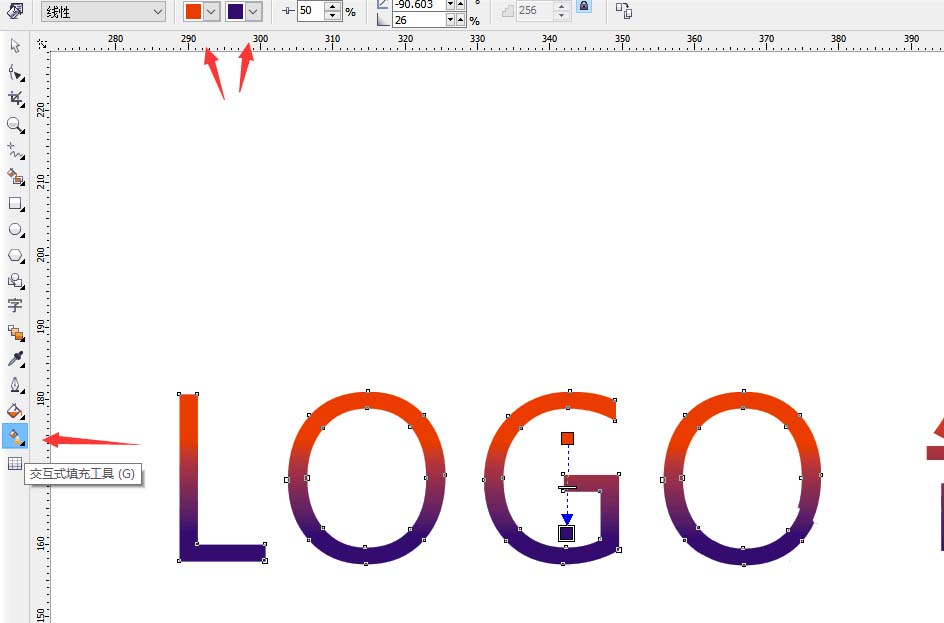 关于CorelDraw X4设置一款漂亮LOGO的使用教程 关于如何做生意
