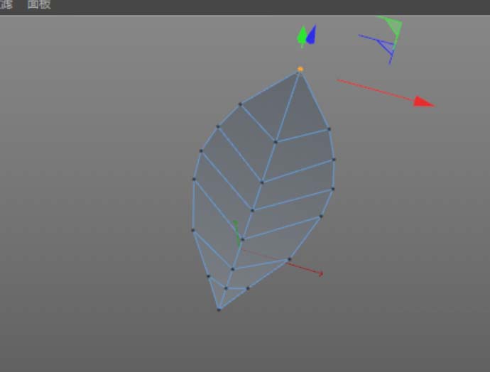 关于C4D建模一片绿色叶子的操作步骤 c4D矿泉水瓶建模