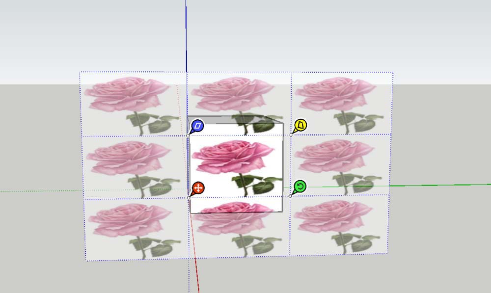 草图大师更改材质贴图位置的具体方法截图