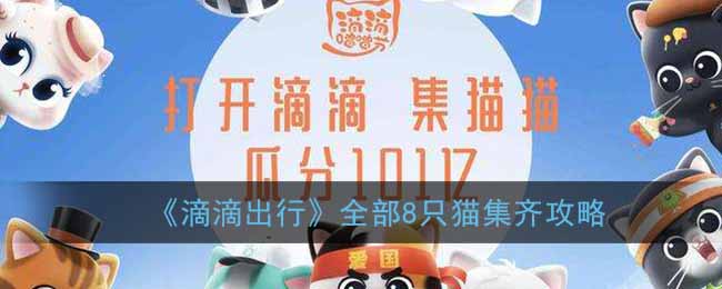 关于滴滴出行怎么集齐所有猫猫。