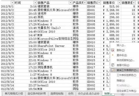 关于Excel如何设置保护 关于玩转excel