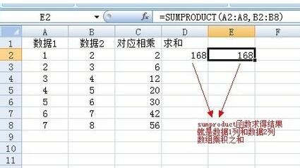 关于Excel中sumproduct函数使用操作过程