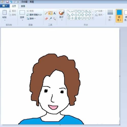 关于画图工具绘制卡通头像的具体方法 画图工具绘制图形