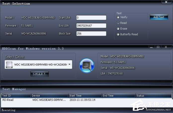 关于HDDScan检测硬盘使用方法