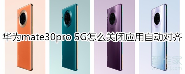 关于华为mate30pro 5G版如何关闭应用自动对齐。