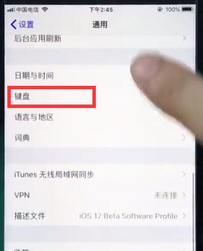 ios12中设置手写的详细步骤截图