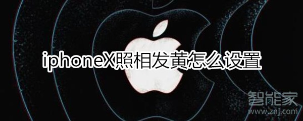 关于iphoneX照相发黄如何设置。