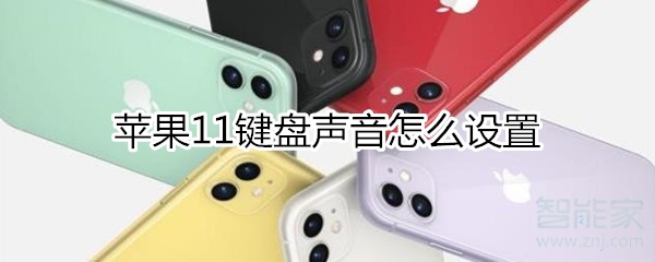 关于iphone11键盘声音如何设置。
