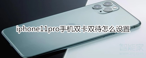 关于iphone11pro双卡双待如何设置。