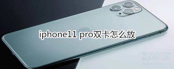 关于iphone11 pro如何放双卡。