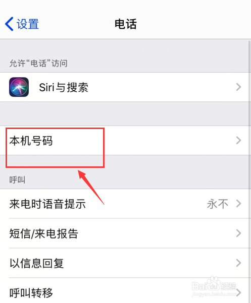 关于iphone怎么看自己的手机号。