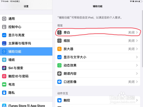 关于iPad设置旁白朗读大写字母方法介绍。