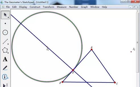 关于几何画板中三角形旁切圆的设计方法步骤