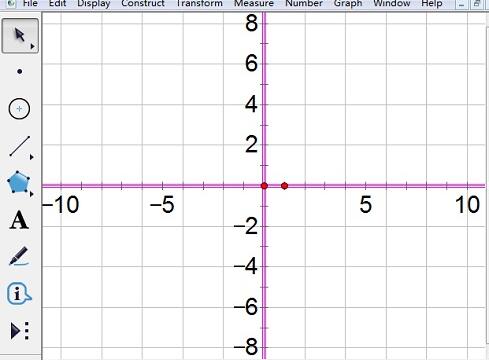 关于几何画板坐标轴刻度数字变大的详细方法