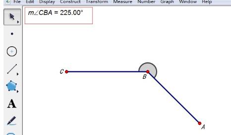 关于几何画板度量超过180度的角的操作方法