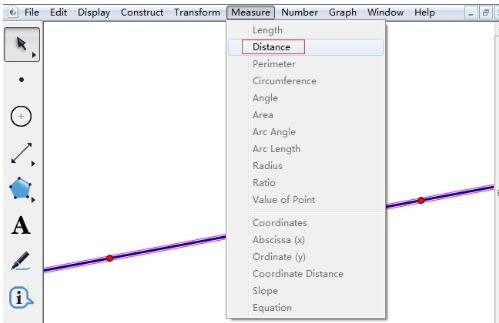 关于几何画板度量点到直线的距离的方法步骤