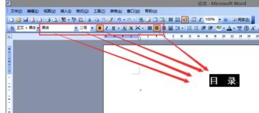关于Microsoft Office 2003制作目录的操作教程 关于怎么说话