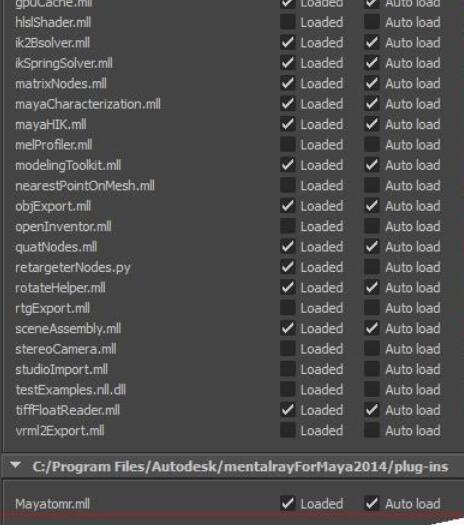 关于maya手动打开maya mental ray并设置的图文操作方法 maya怎么手动加线