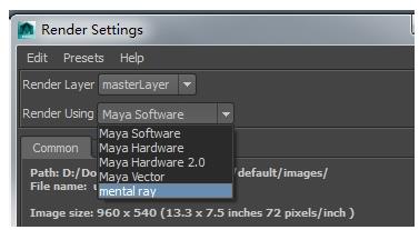 关于maya手动打开maya mental ray并设置的图文操作方法 maya怎么手动加线